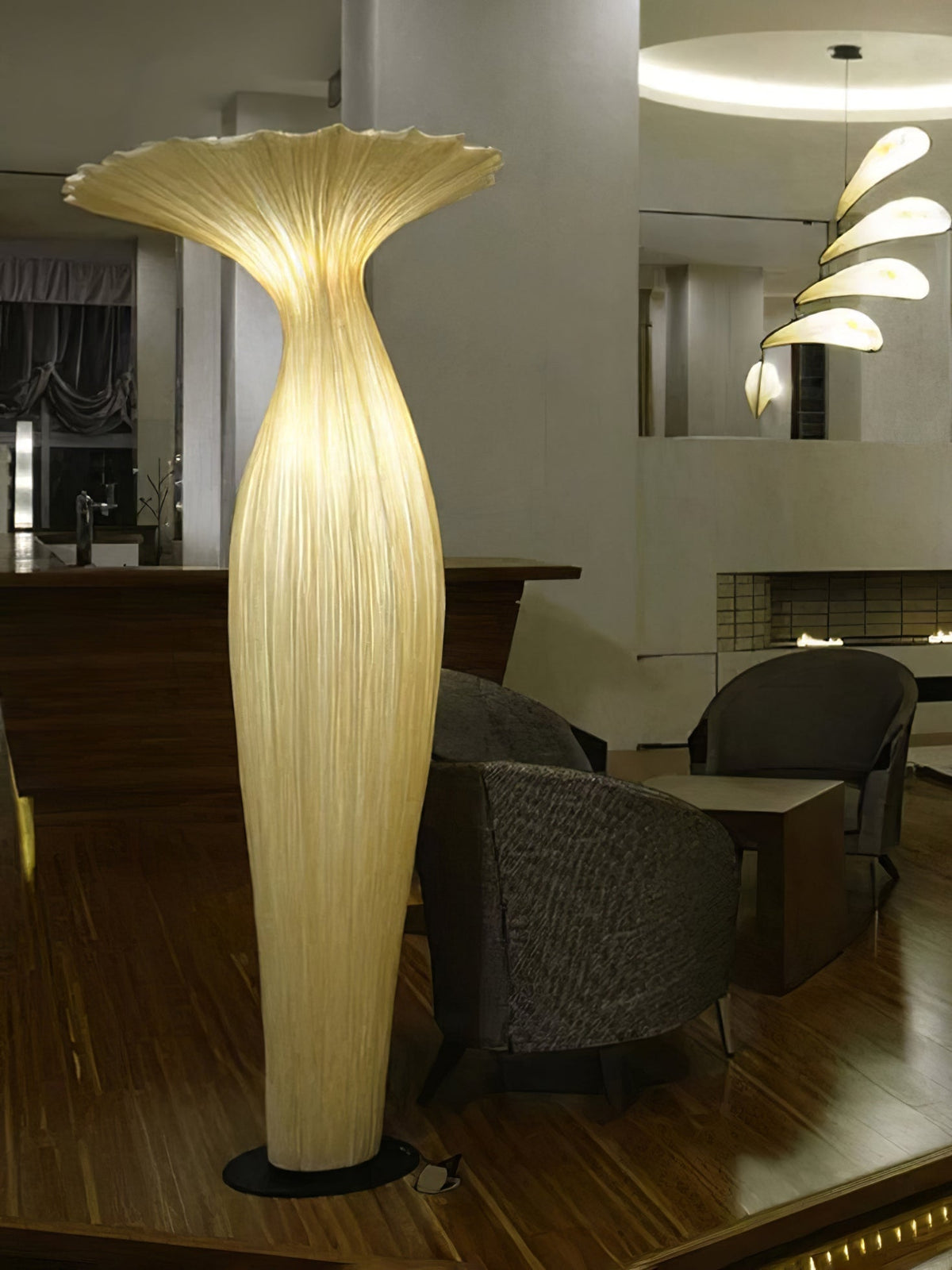 Zarinir Organic Fabric Floor Lamp