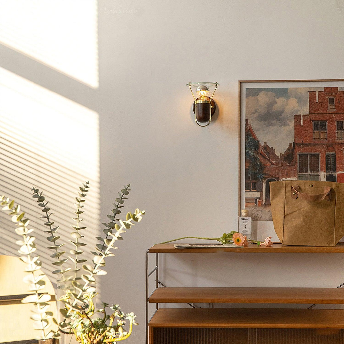 Syliraya Wood Retro Wall Light