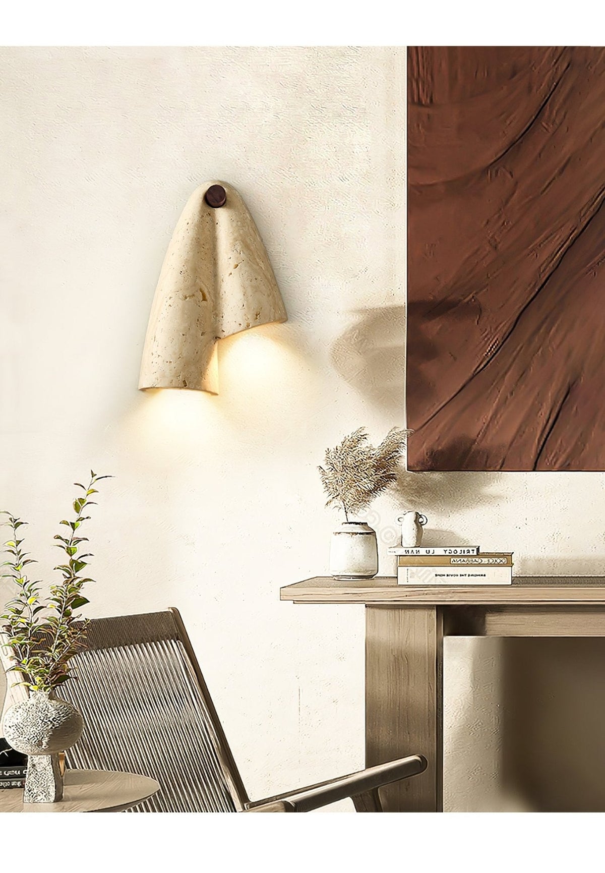 Valeliella Travertine Wall Light