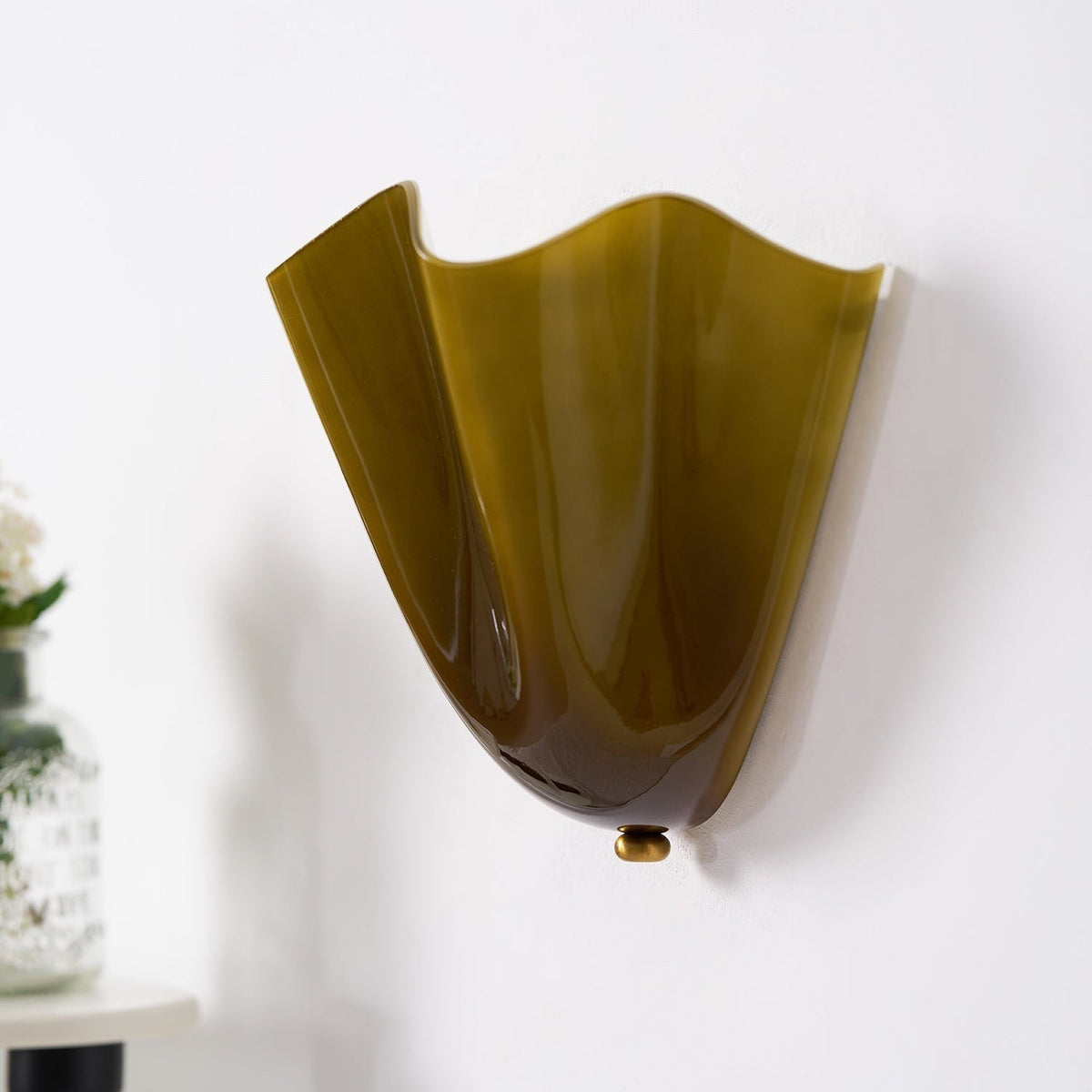 Zejel Flower Glass Indoor Wall Light