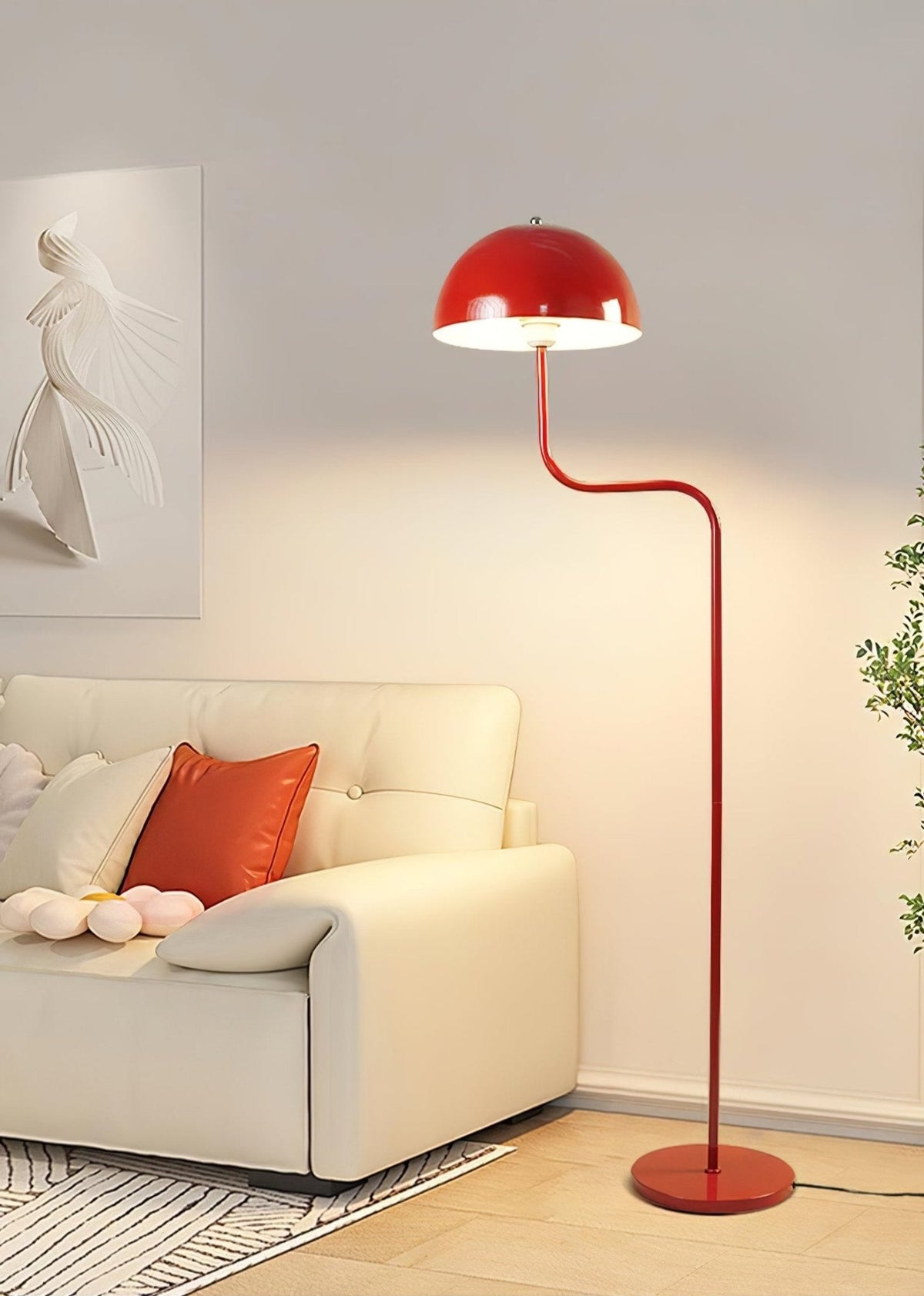 Narain Glass Minimalist Floor Lamp