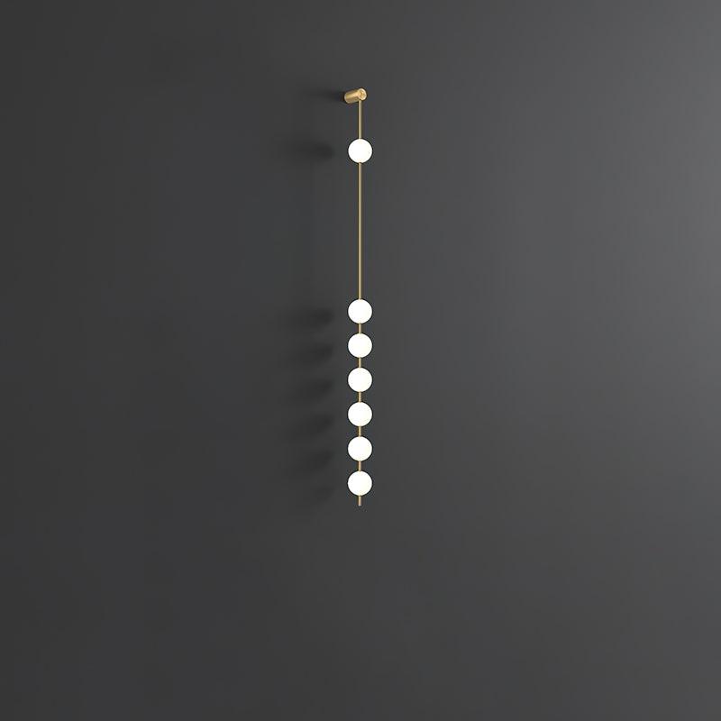 Willa Wall Lamp Vertical Balls Brass