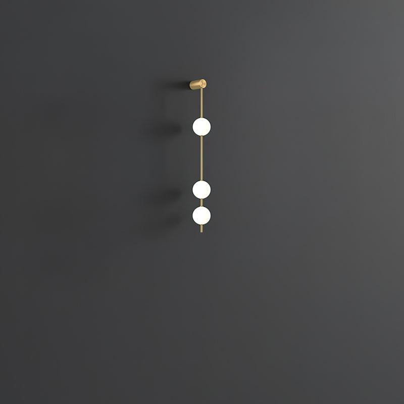 Willa Wall Lamp Vertical Balls Brass