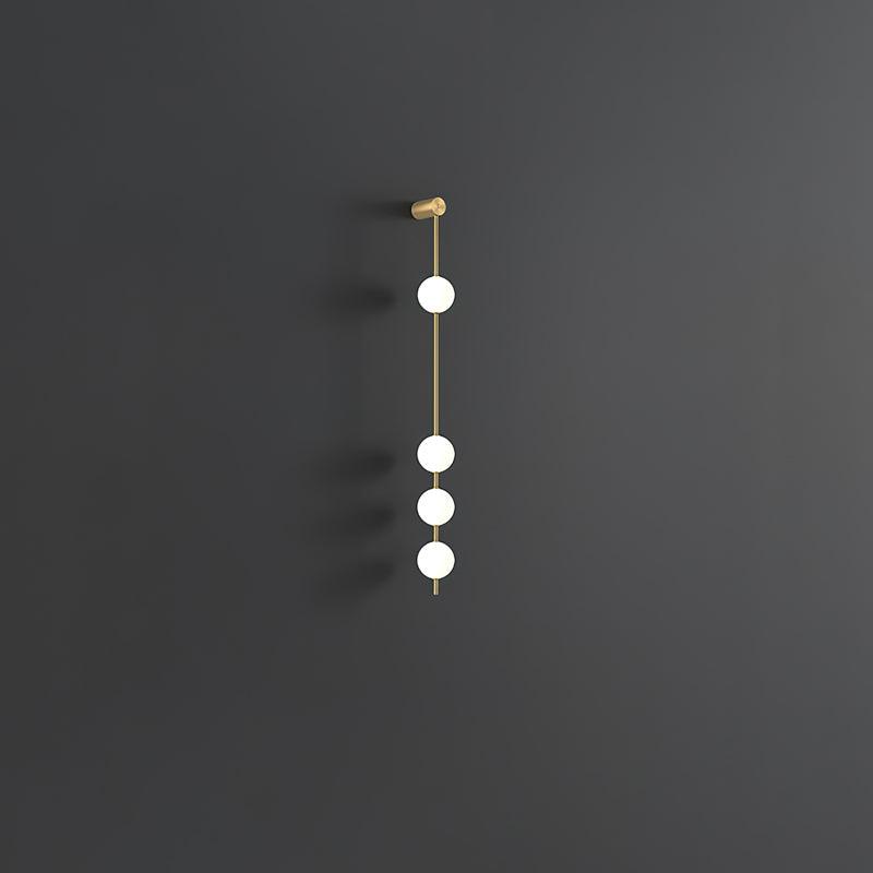 Willa Wall Lamp Vertical Balls Brass