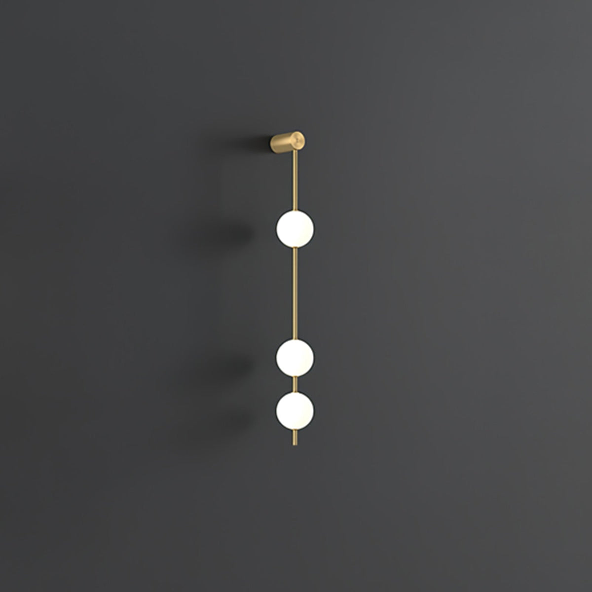Willa Wall Lamp Vertical Balls Brass