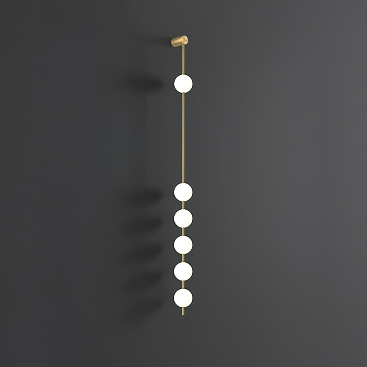 Willa Wall Lamp Vertical Balls Brass