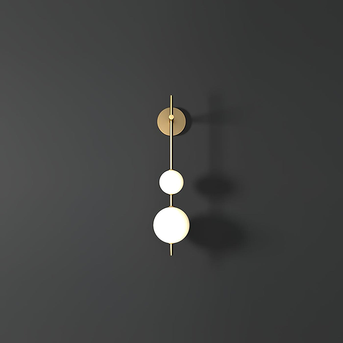 Ilraeia Vertical Globe Plug-in Wall Lamp