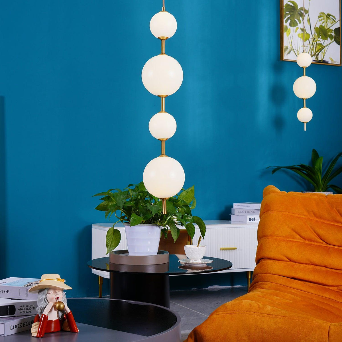Velloran Brass Plastic Pendant Lamp