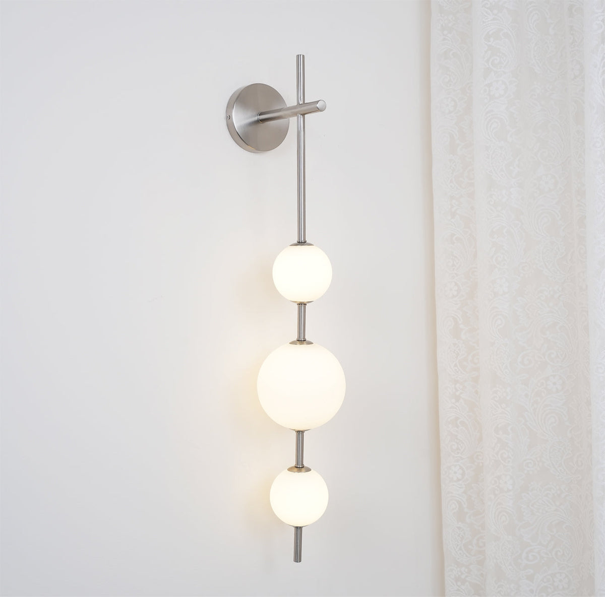 Astrid Vertical Globe Wall Light