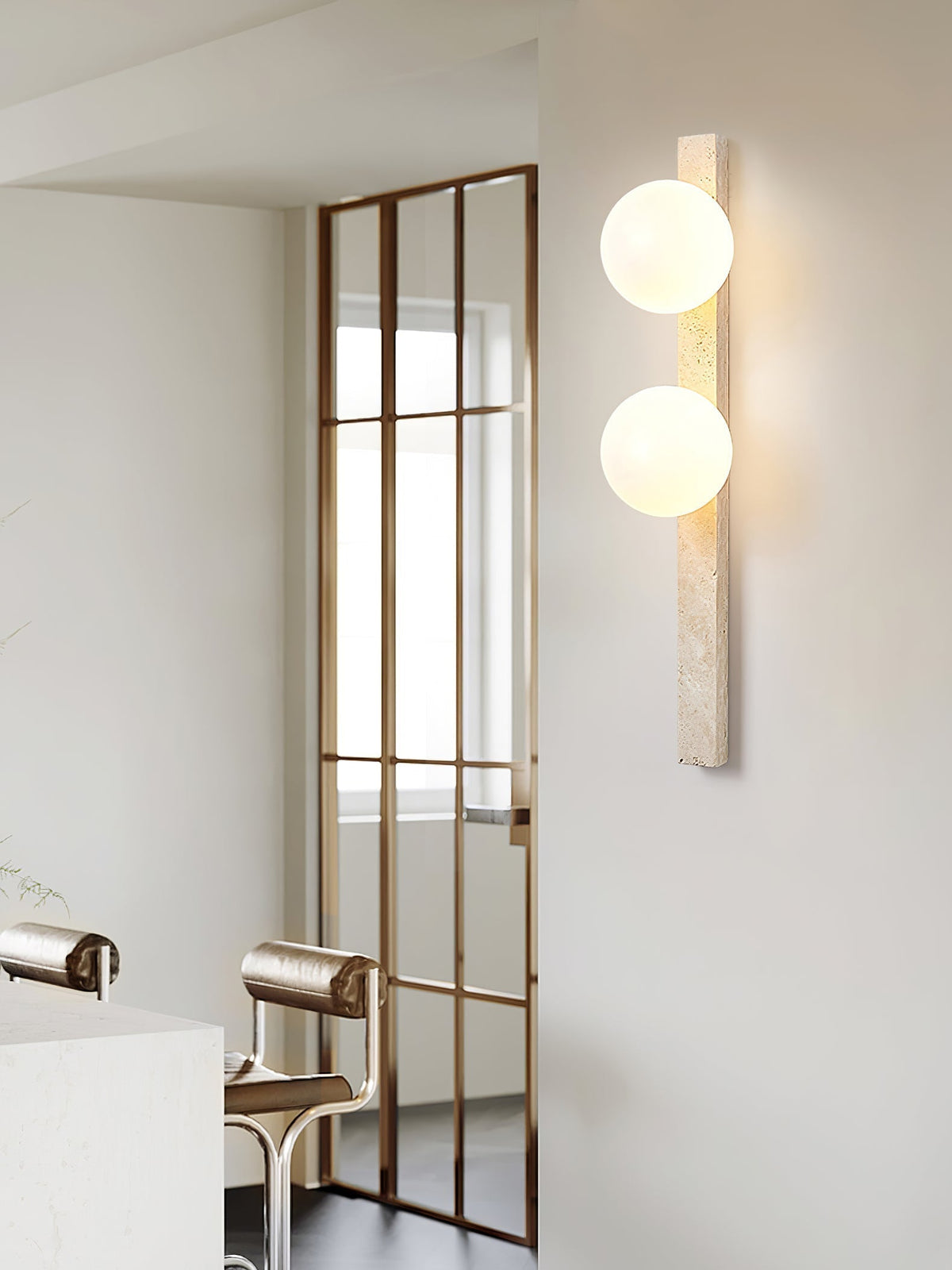 Valoaria Travertine Wall Light