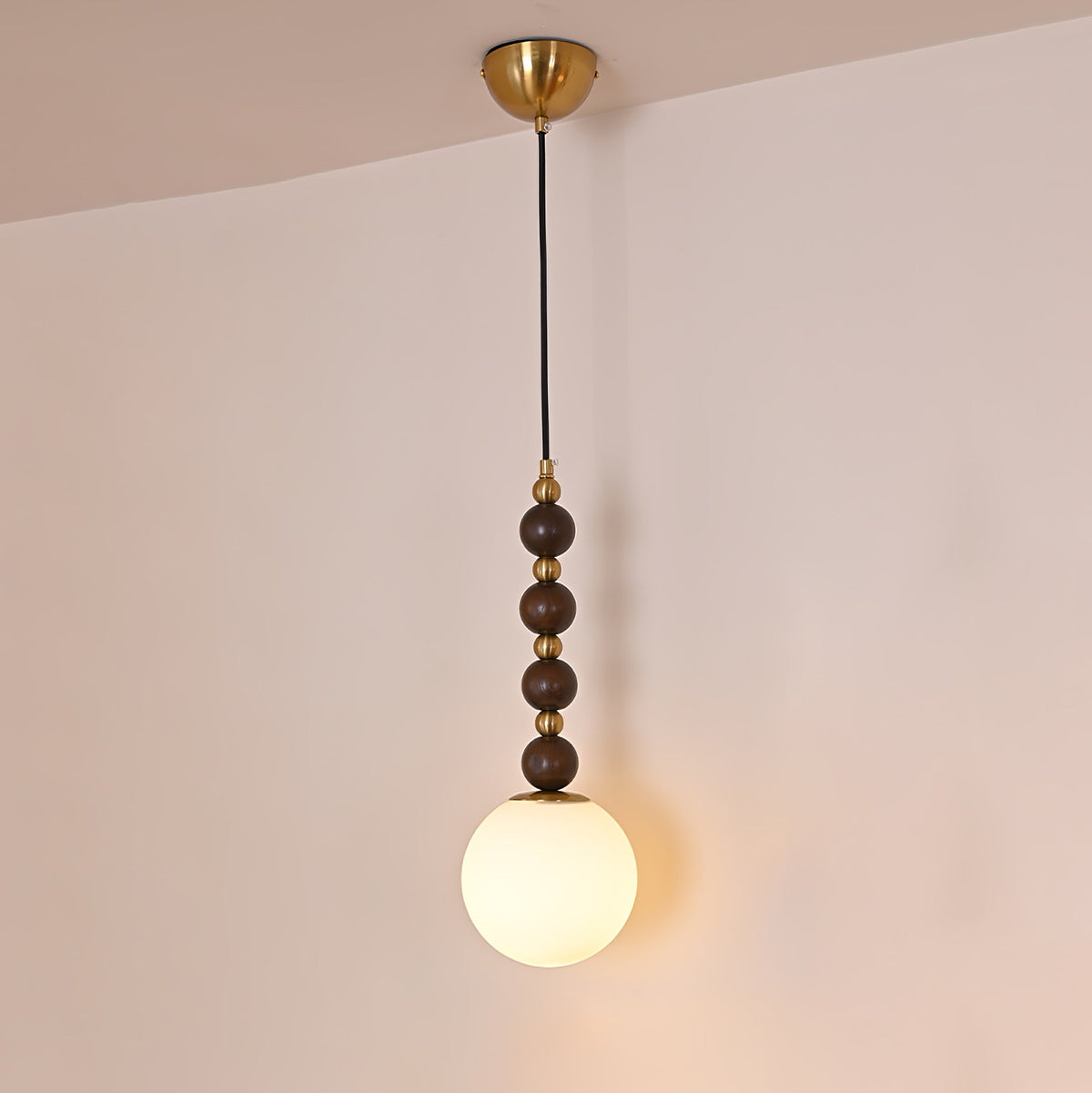 Golie Minimalist Wood Pendant Lamp