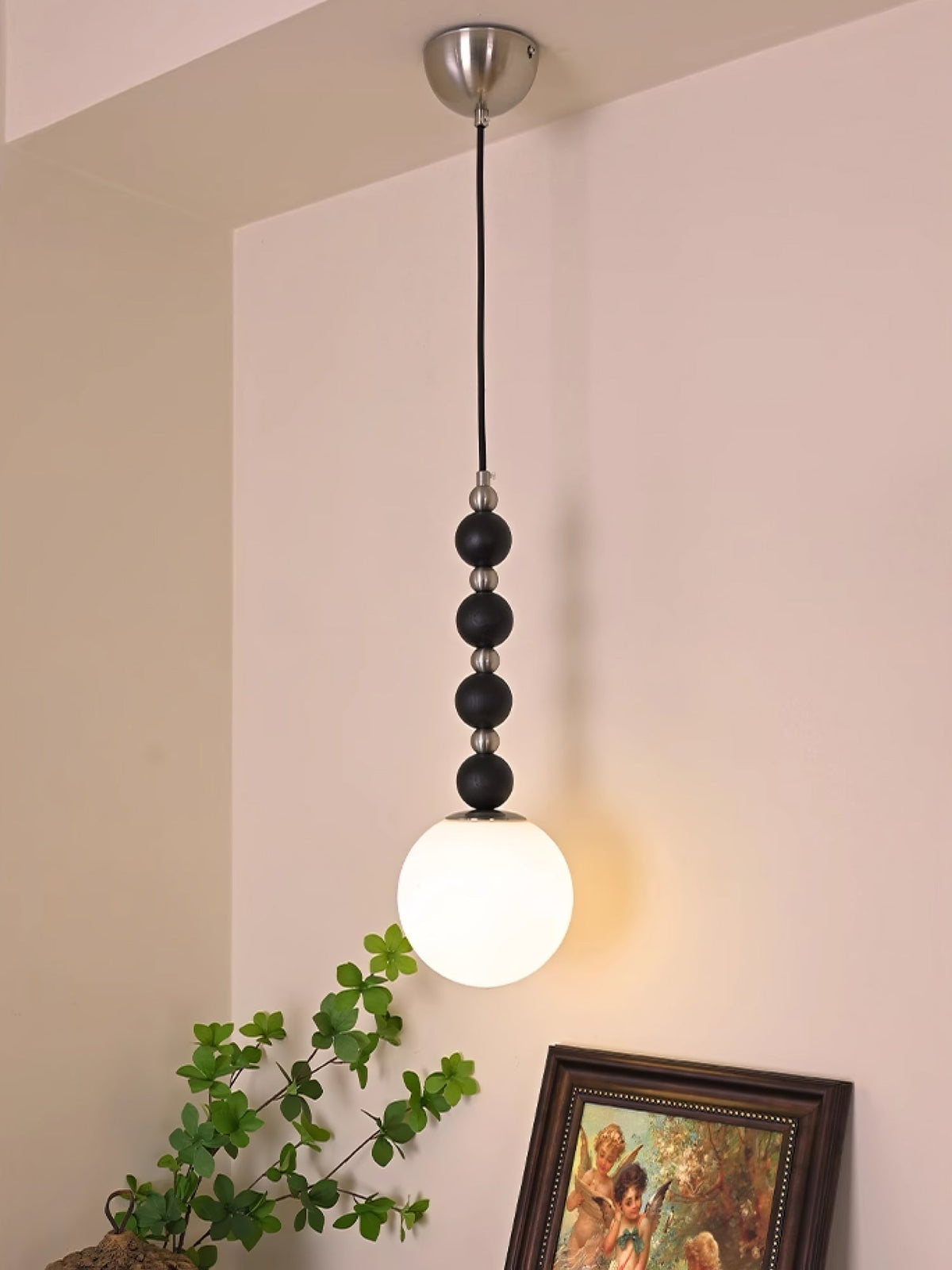 Golie Minimalist Wood Pendant Lamp