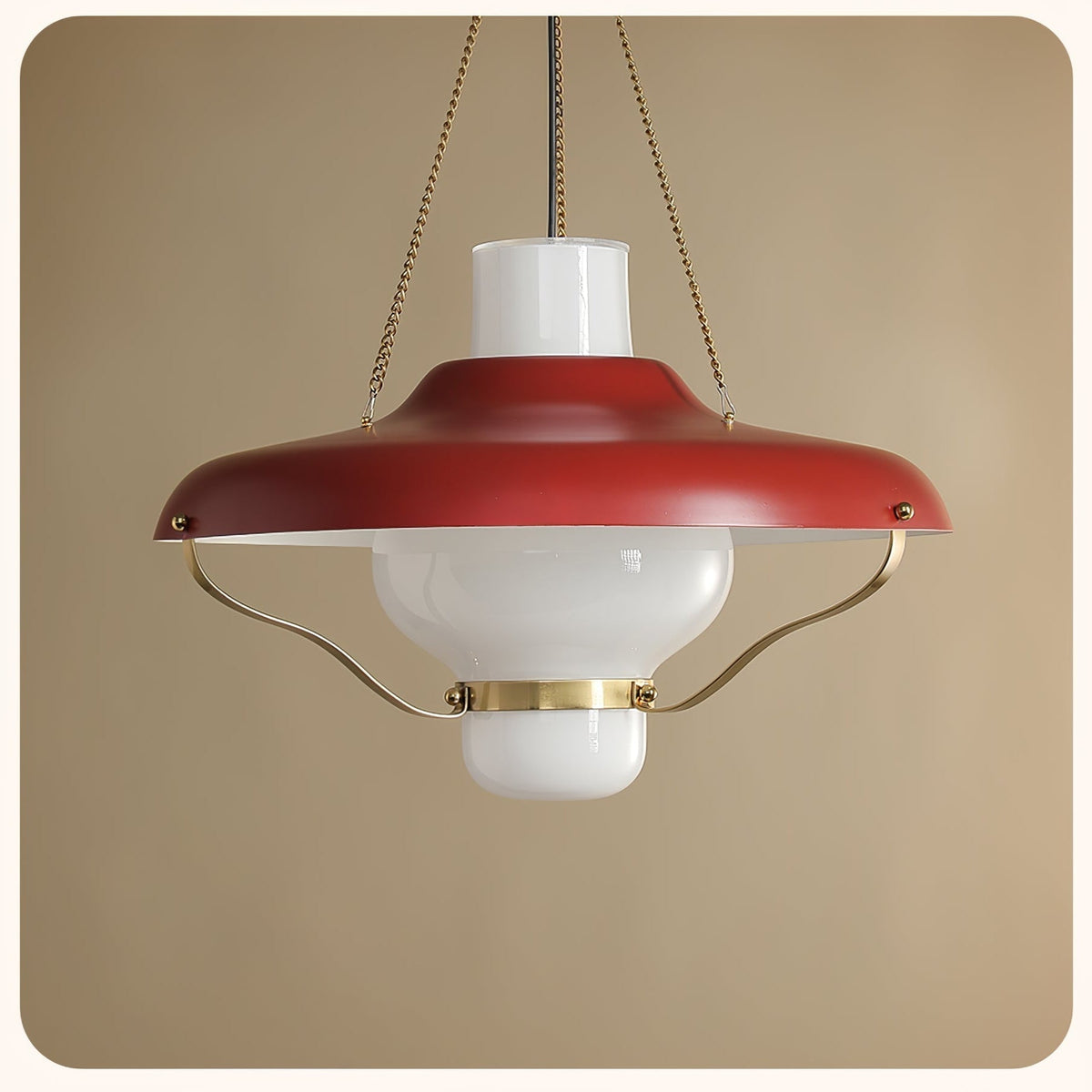 Olaeon Mid-Century Glass Pendant Light