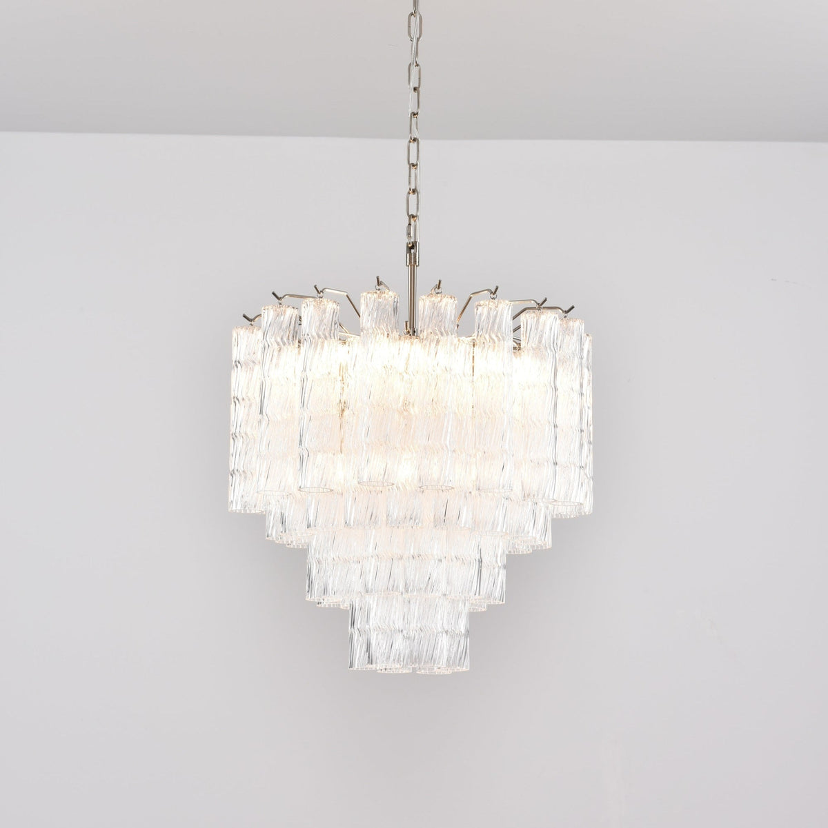 Veliella Chandelier Murano Glass Tiered Cascading Waves
