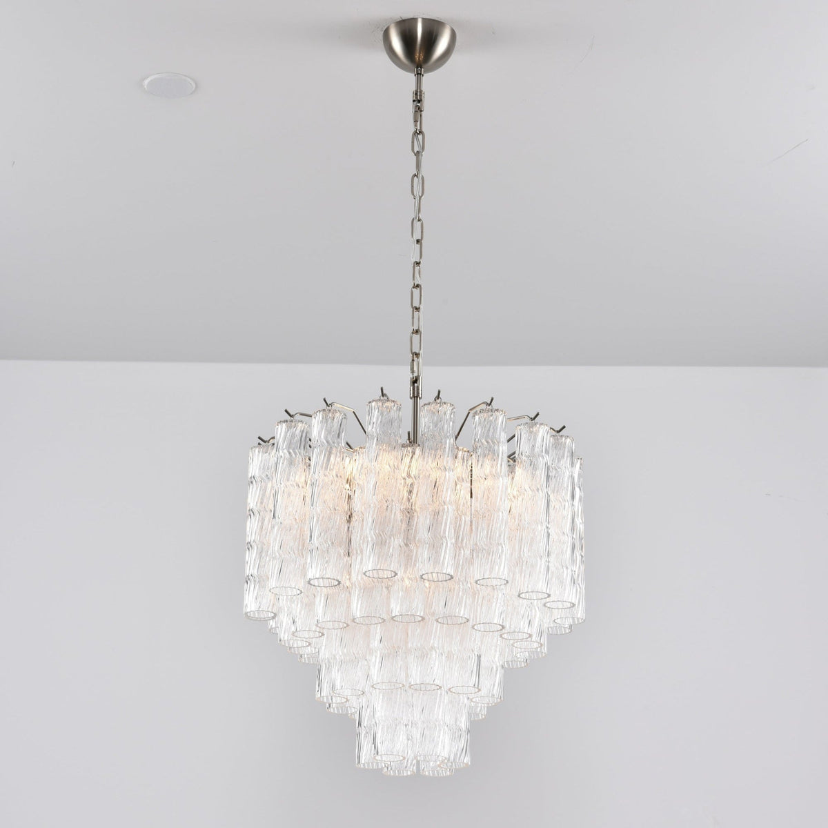 Veliella Chandelier Murano Glass Tiered Cascading Waves