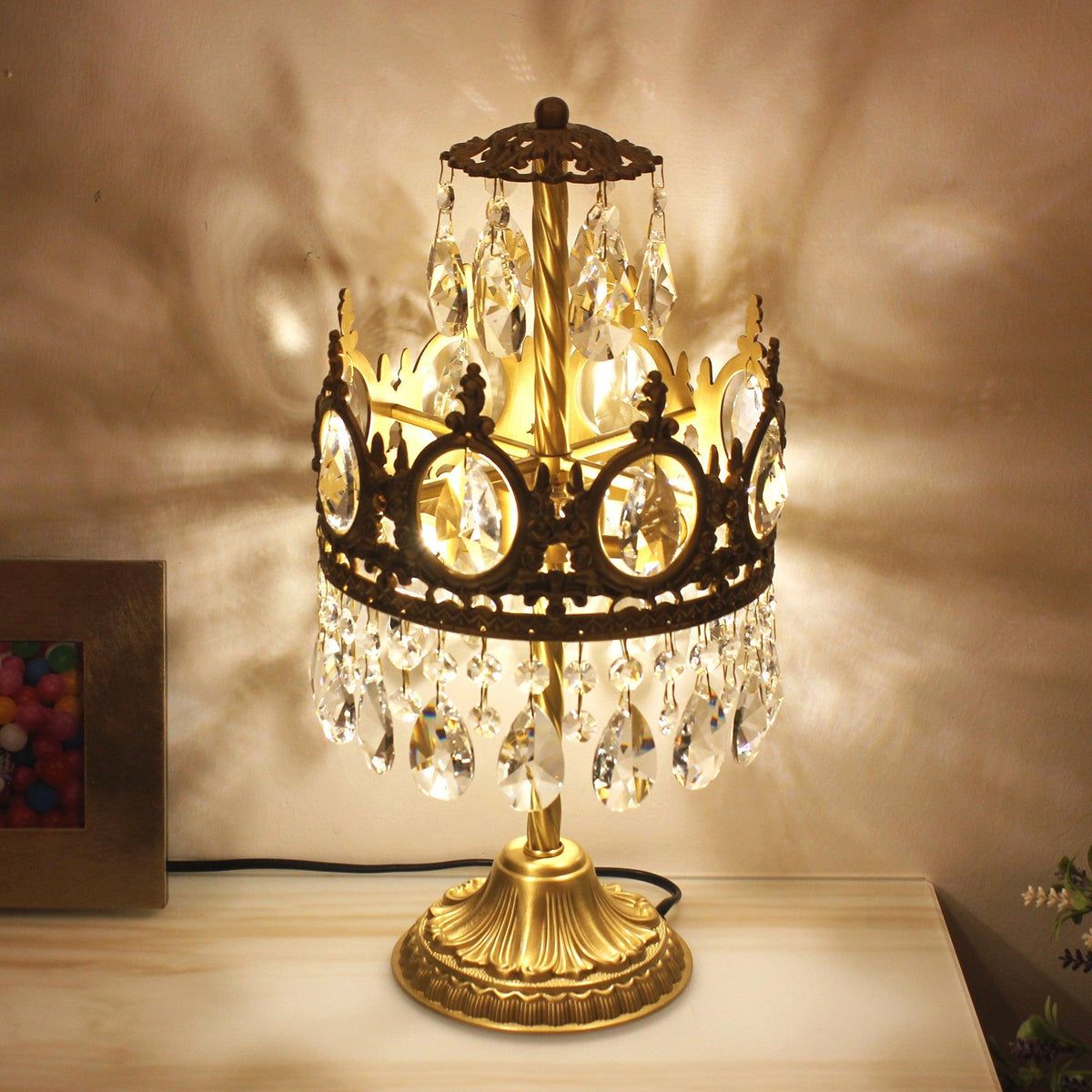 Glee Vintage Crystal Table Light