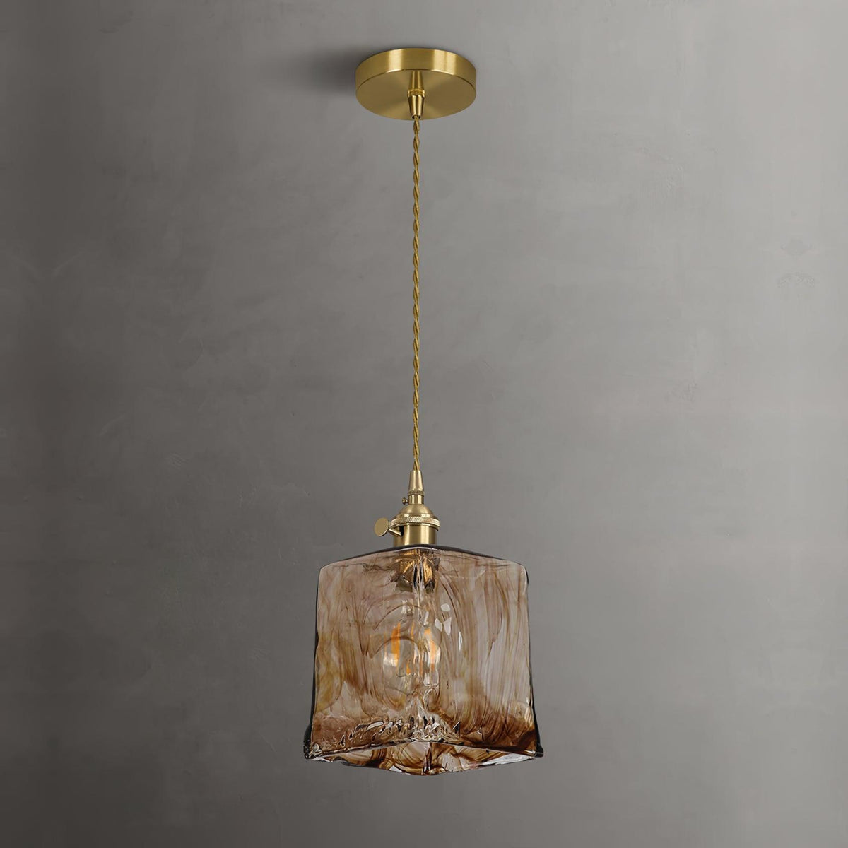 Xason Brown Glass Pendant Light