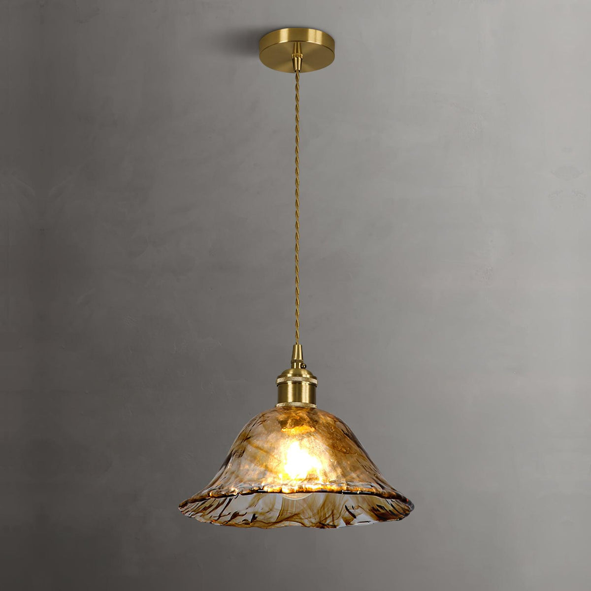 Xason Brown Glass Pendant Light