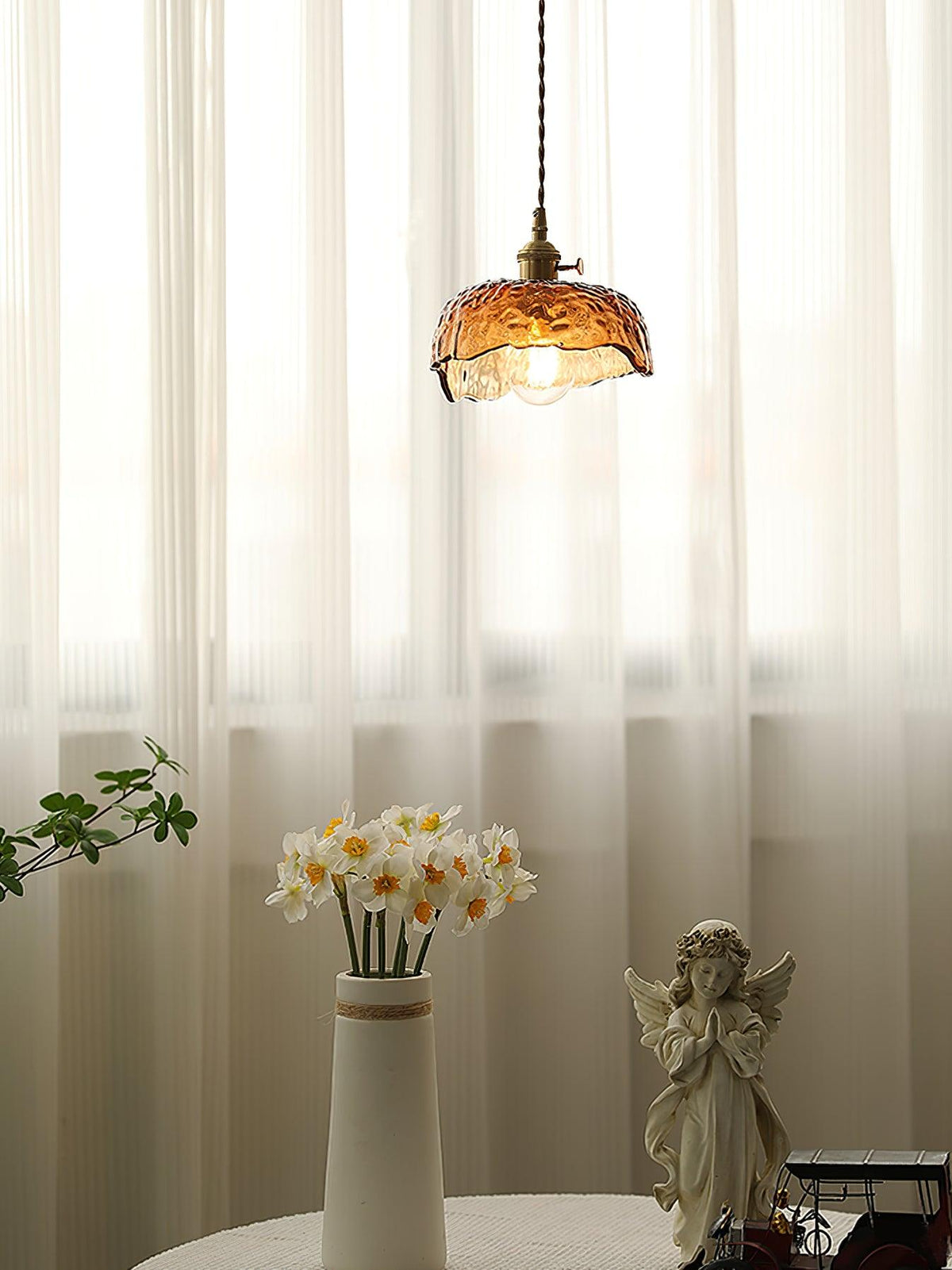 Xason Brown Glass Pendant Light