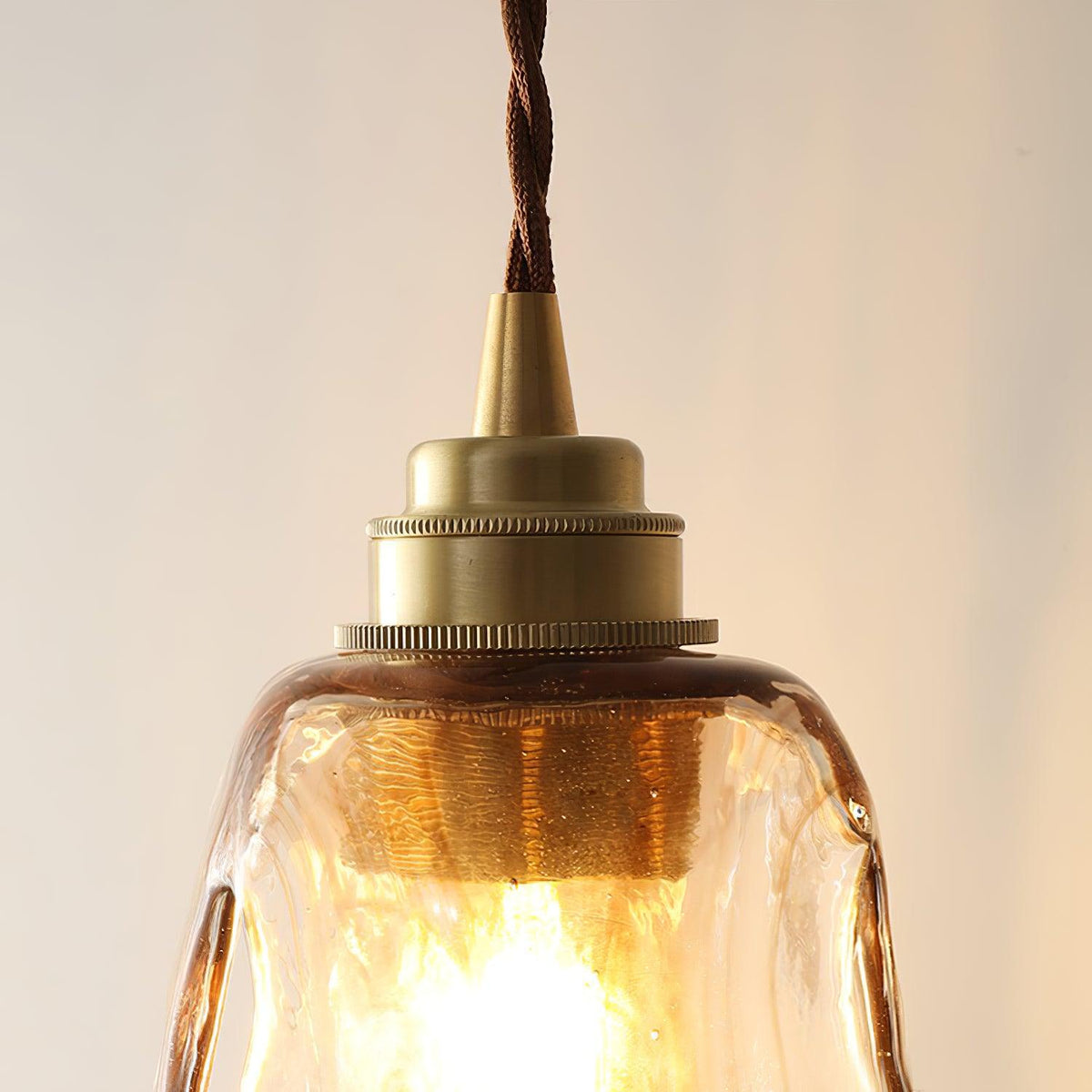 Xason Brown Glass Pendant Light
