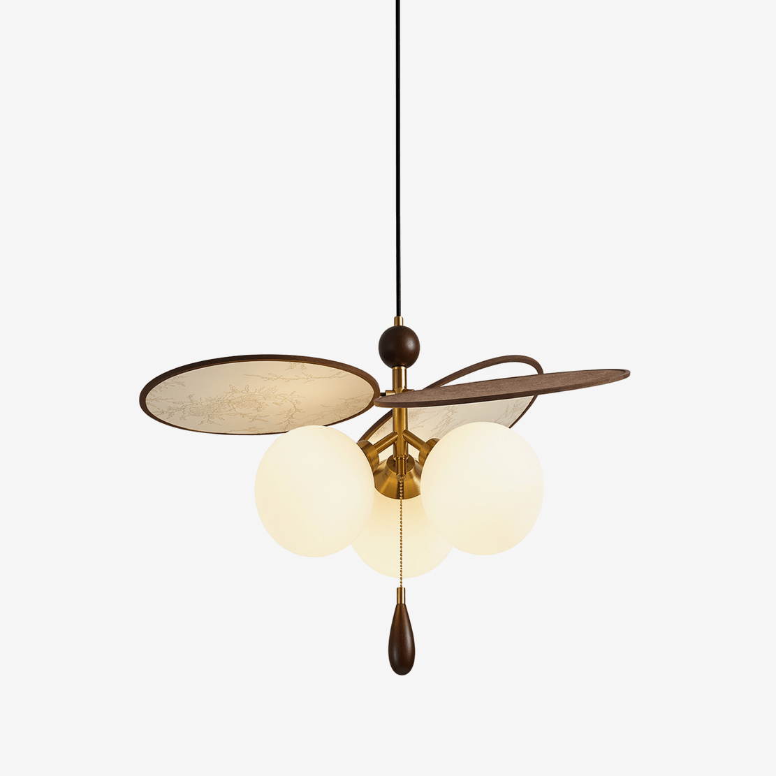 Ariadne Vintage Floral Disc Chandelier