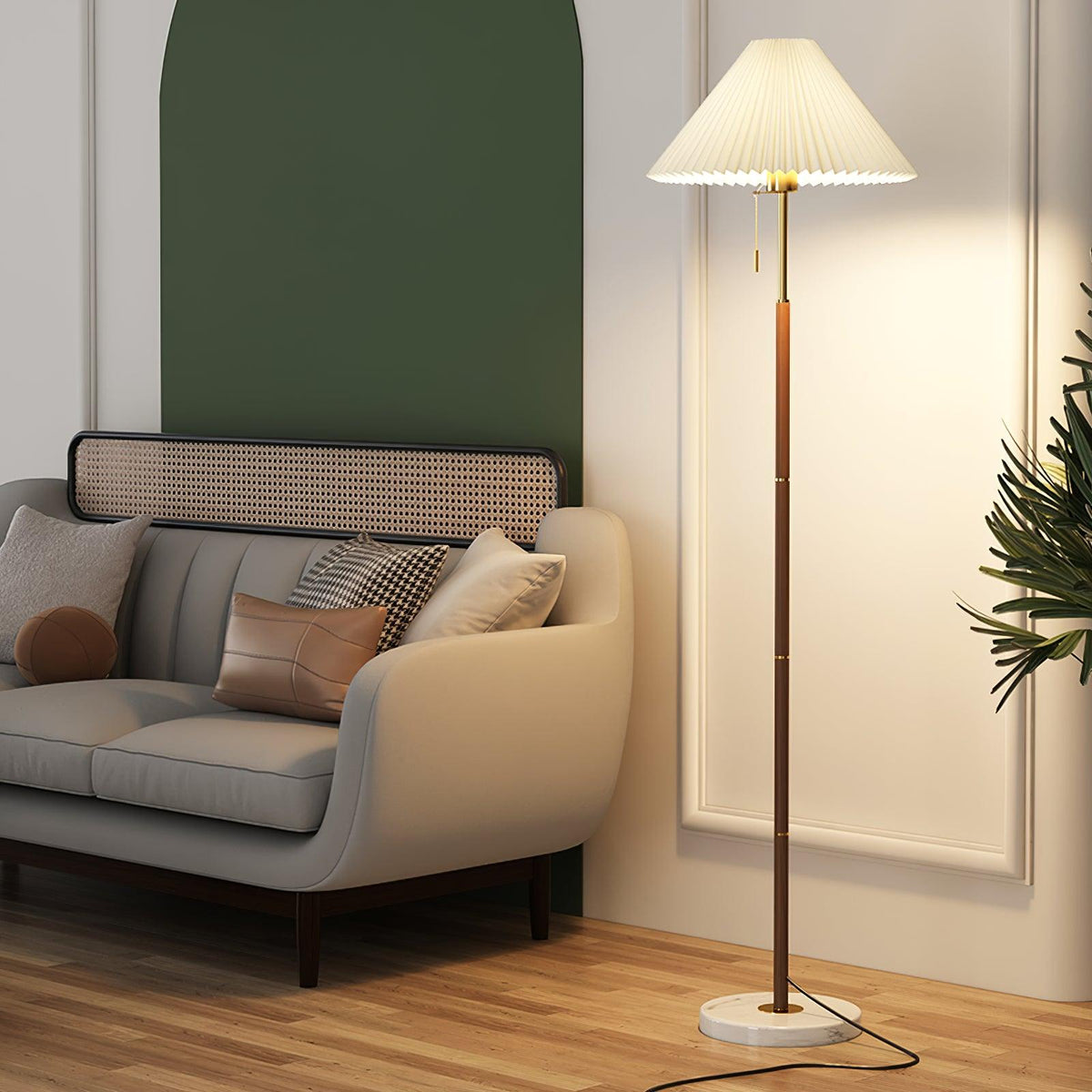 Kalem Minimalist Marble Floor Lamp
