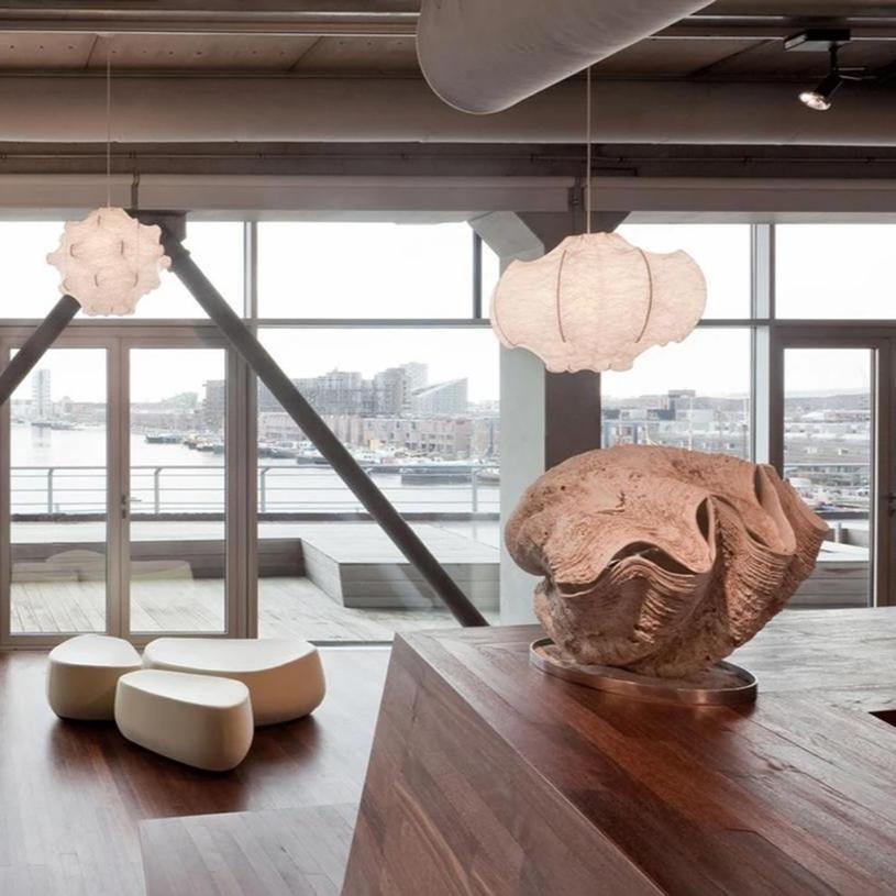 Lotus Minimalist Silk Pendant Lamp