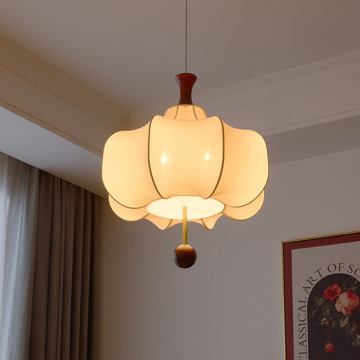 Venoryra Premium Elegance Cloud Wood Pendant Lamp