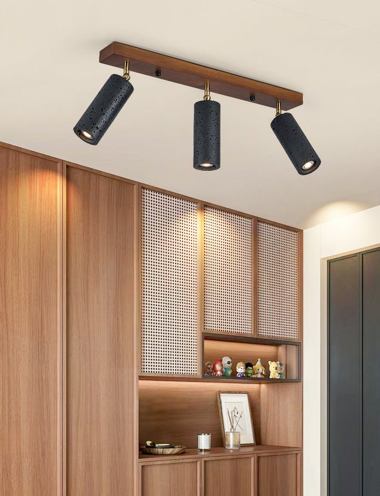 Eurliryra Black Travertine Trio Ceiling Spot