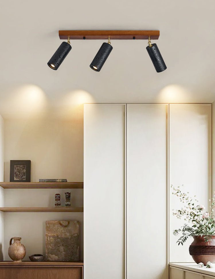 Eurliryra Black Travertine Trio Ceiling Spot