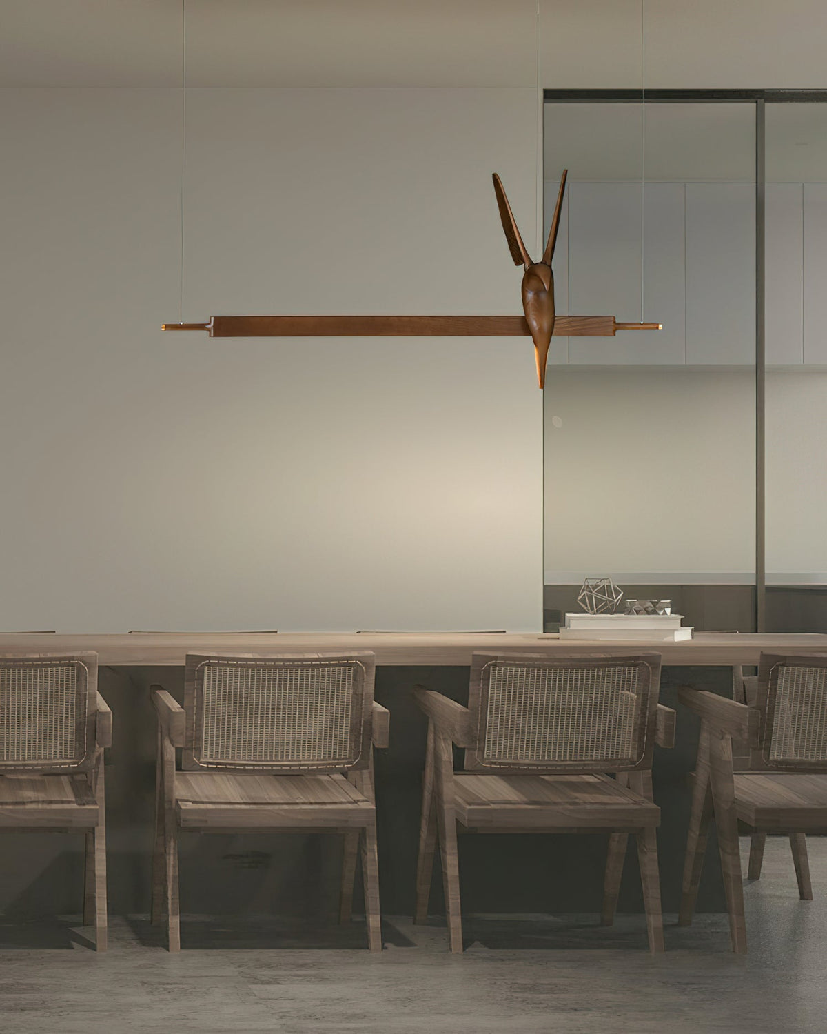 Varinisra Sculptural Oak Pendant Light