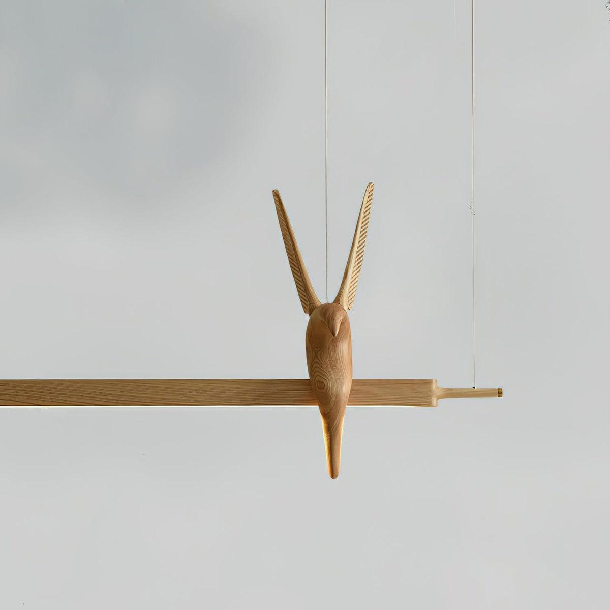 Varinisra Sculptural Oak Pendant Light