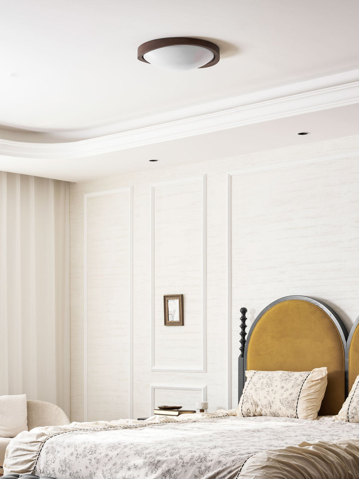 Kima Curved Edge Flush Mount Ceiling Light