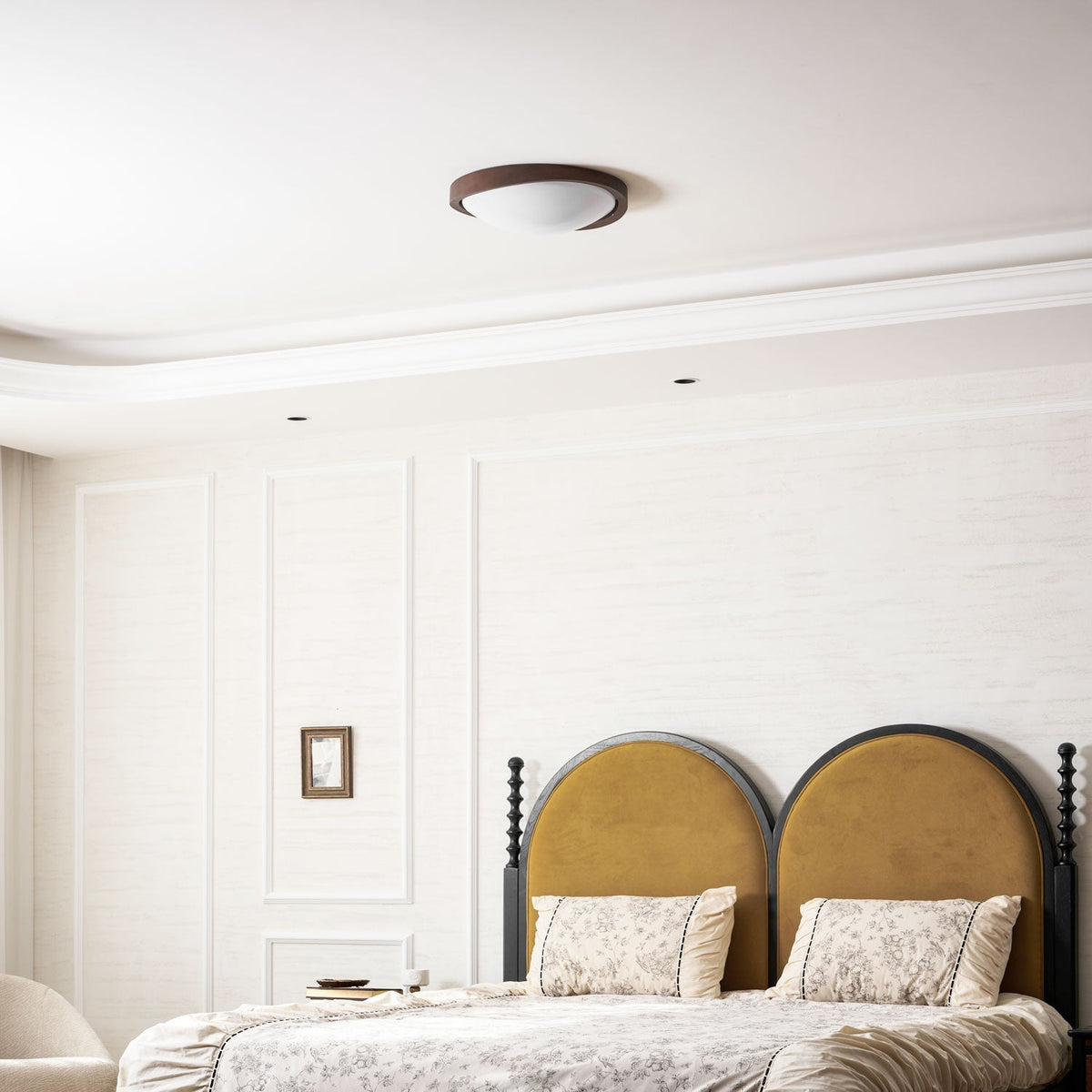 Kima Curved Edge Flush Mount Ceiling Light