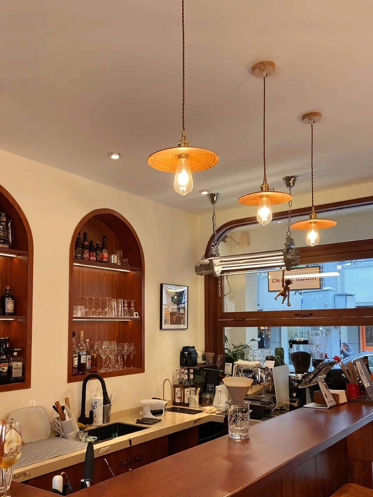 Veldra Brass Retro Pendant Light