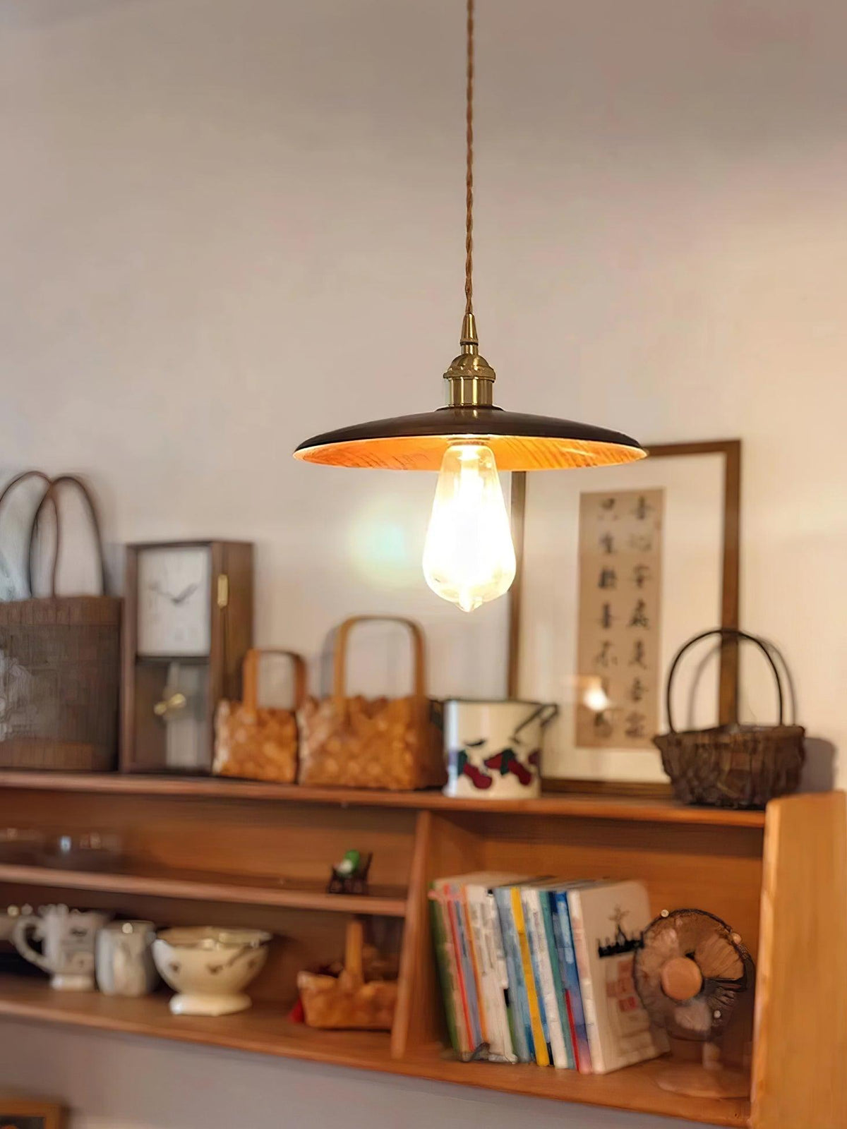 Veldra Brass Retro Pendant Light
