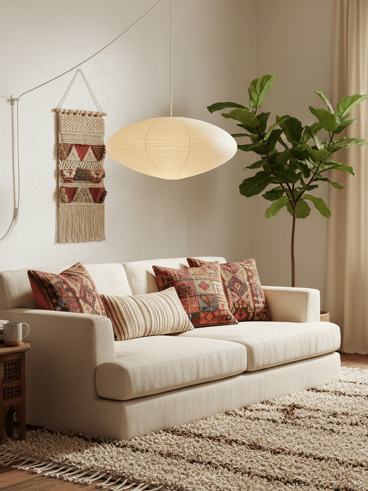 Ibizia Washi Paper 15A Pendant Light