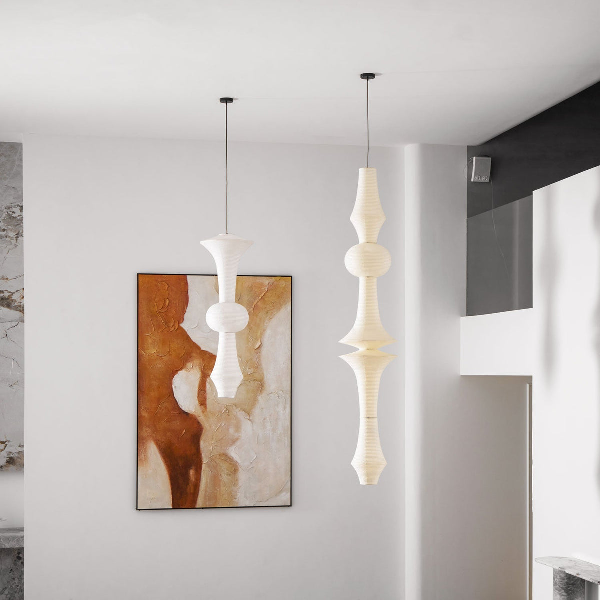 Isalo Washi Paper E Pendant Light