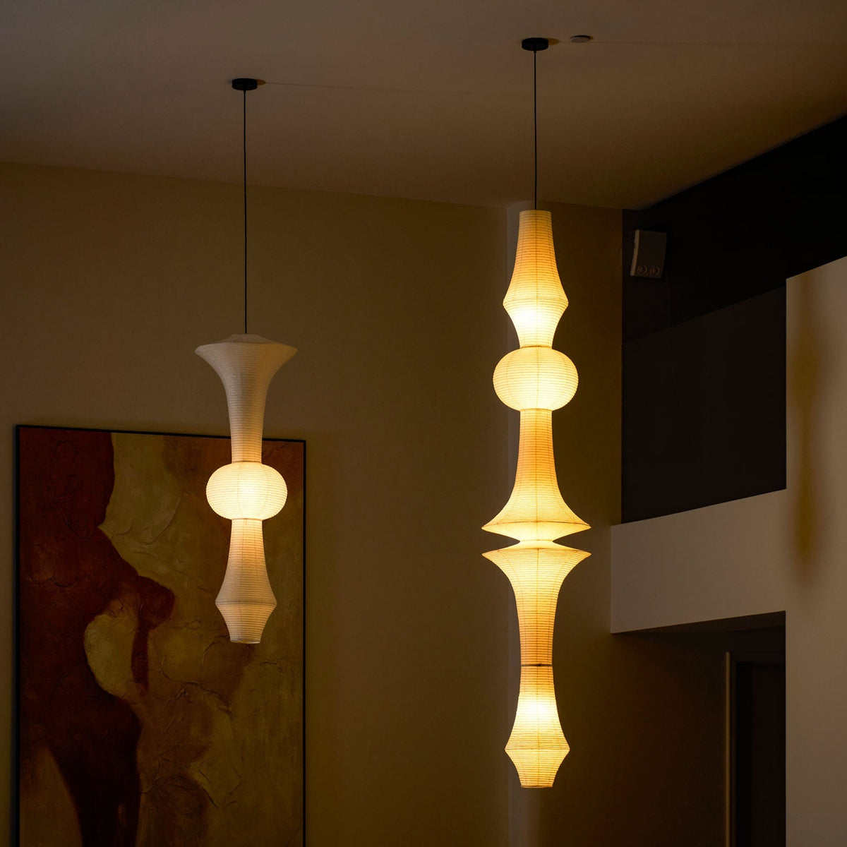 Isalo Washi Paper E Pendant Light