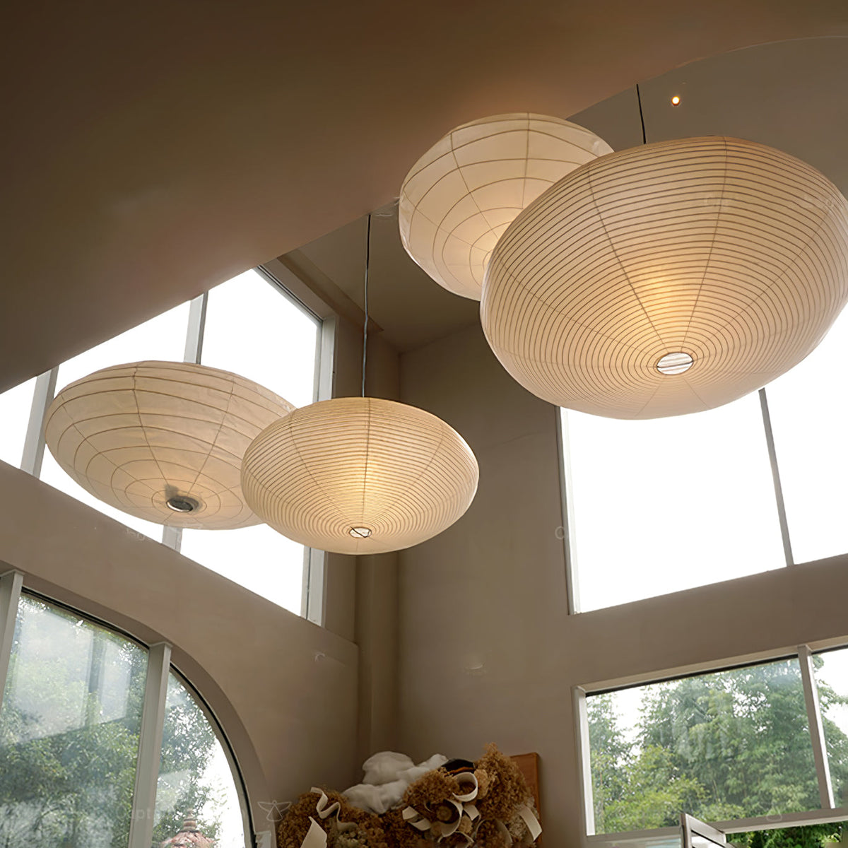 Yawen Washi Paper 15A 21A 26A Pendant Light