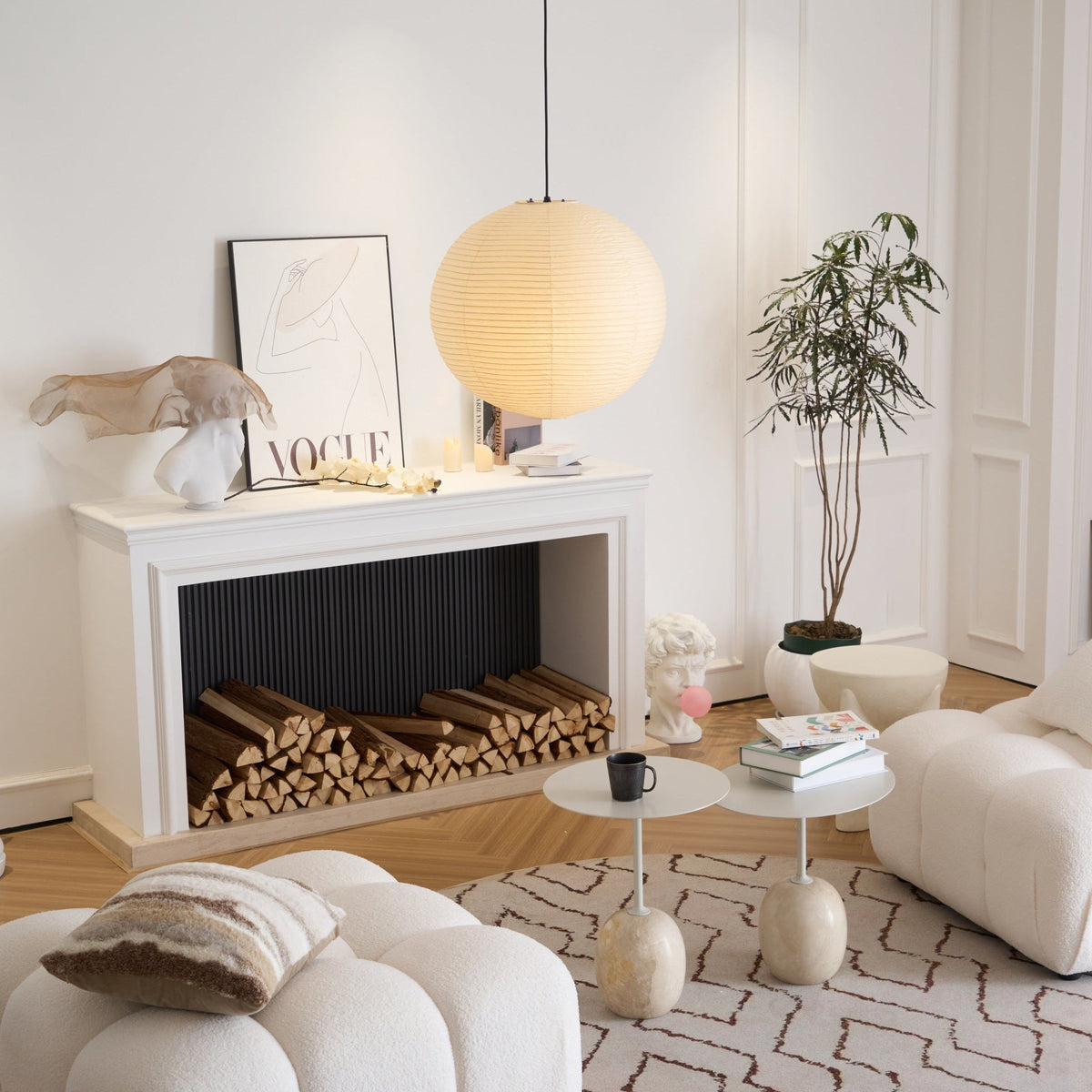 Lunerelle Pendant Lamp Paper for Living Room