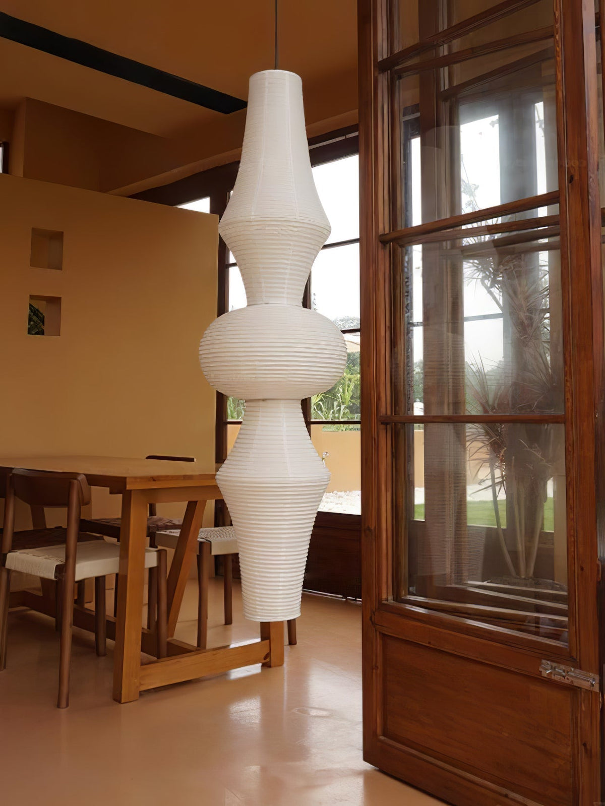 Isalo Washi Paper E Pendant Light