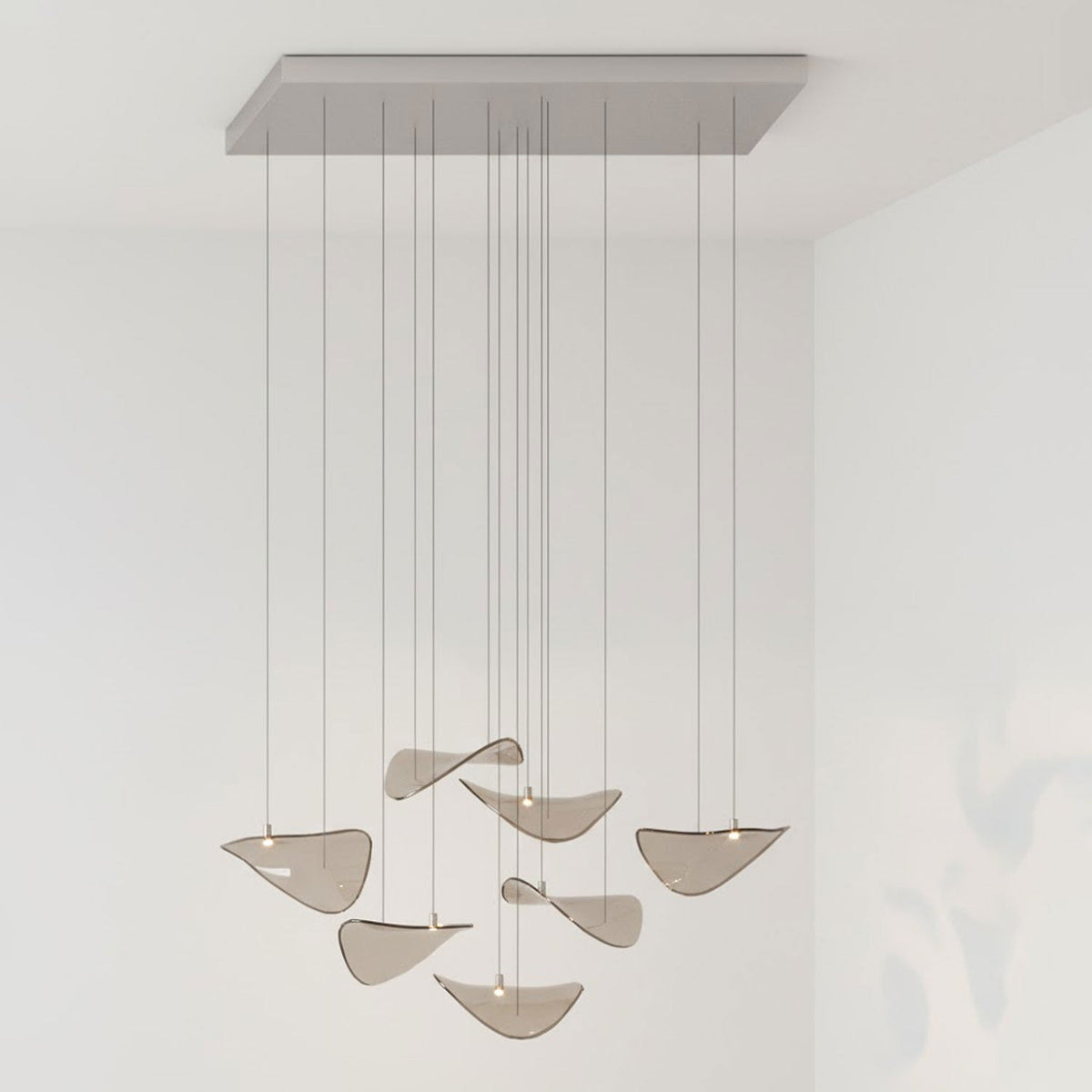 Venia Wave Floating Leaf Chandelier