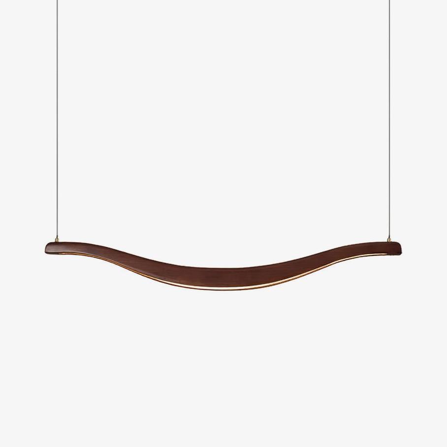 Elvuaria Chandelier Wood Waveform Elegant