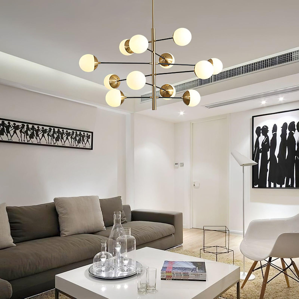 Celaora Chandelier Waverly Glass Elegant