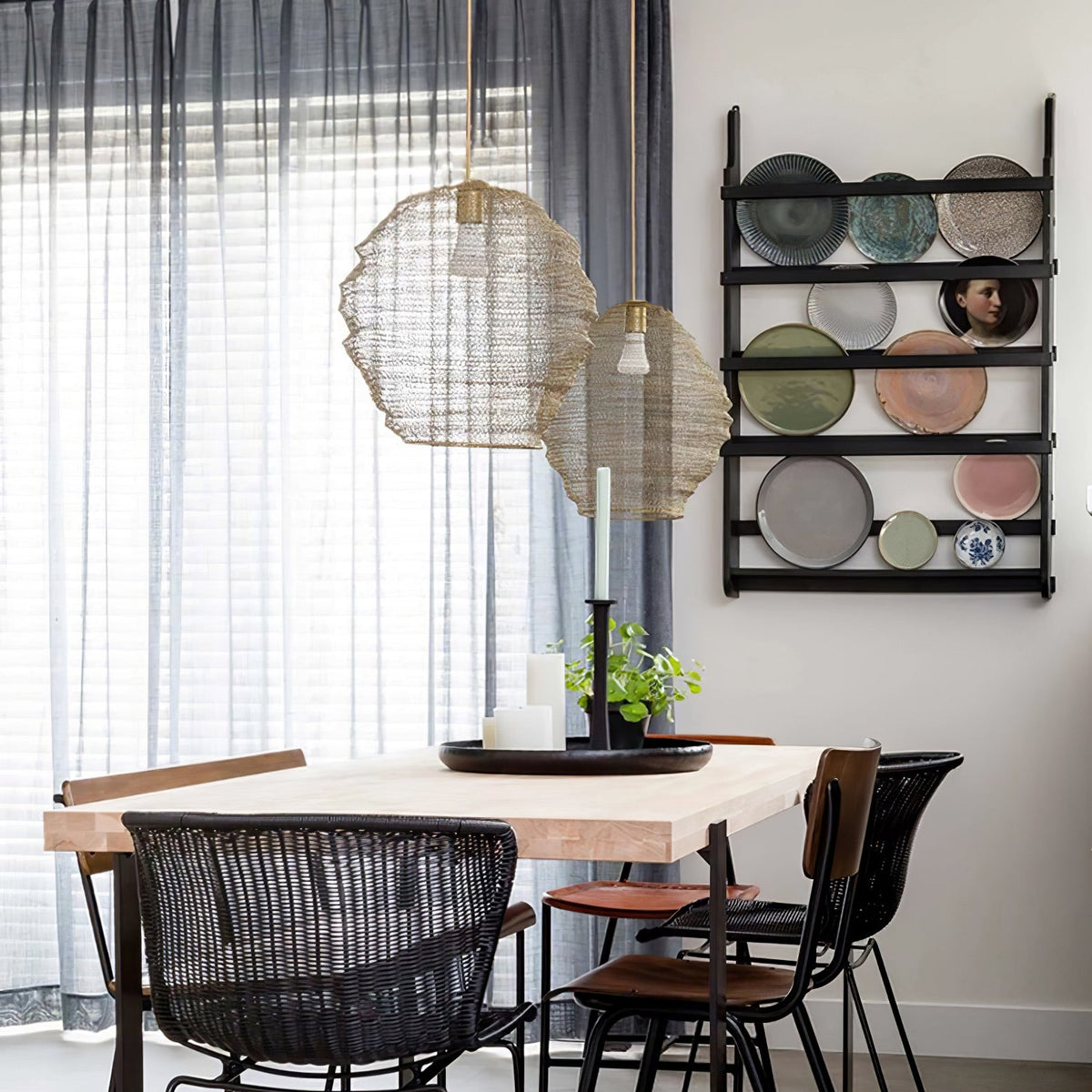 Vae Industrial Wire Pendant Lamps