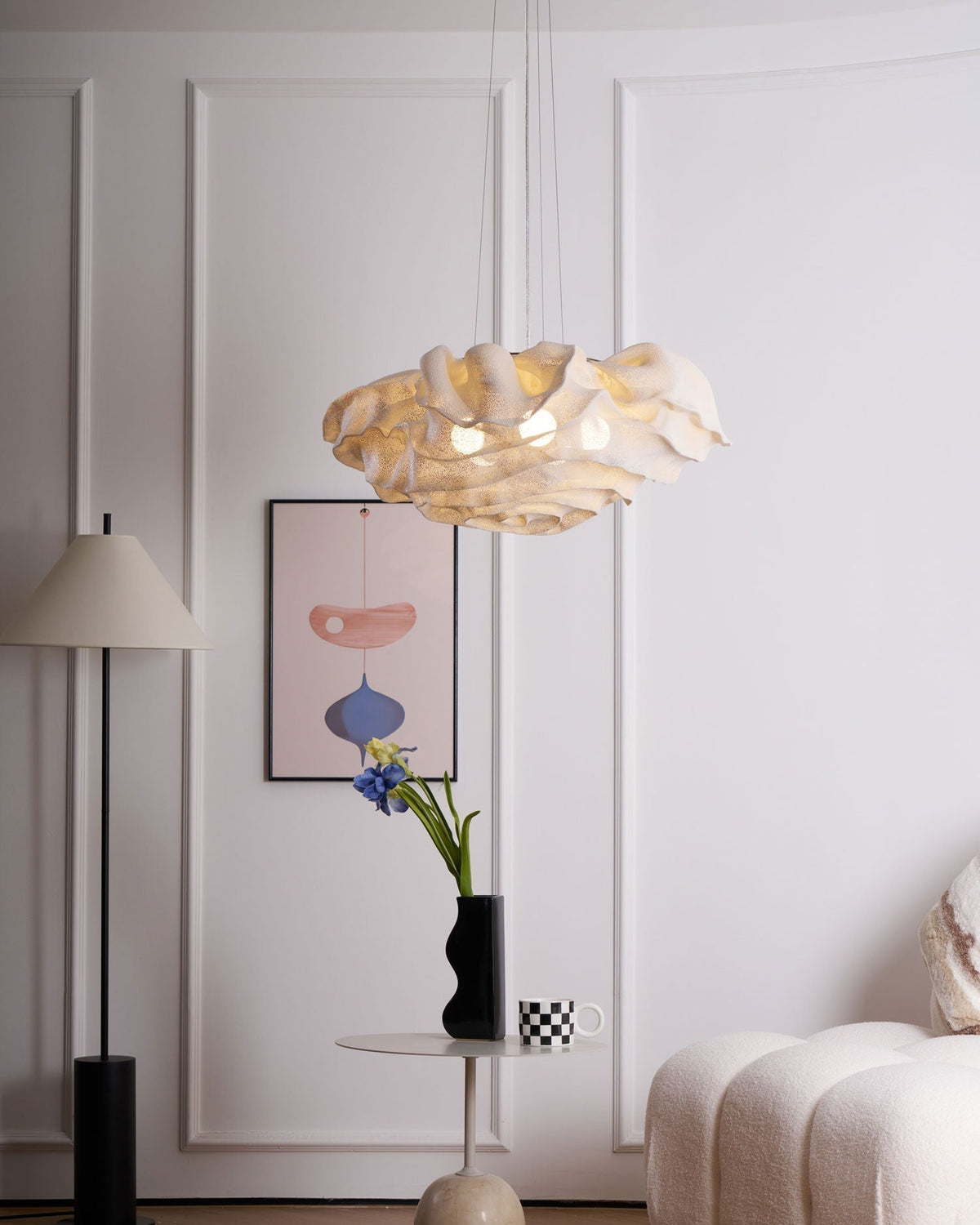 Wavern Steel Artistic Pendant Light