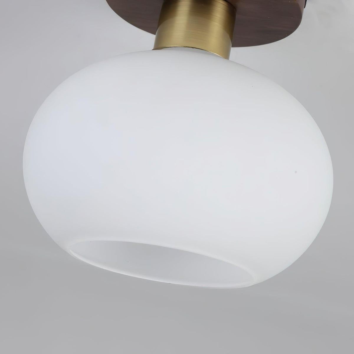 Elorusl Nordic Art White Shell Glass Ceiling Lamp