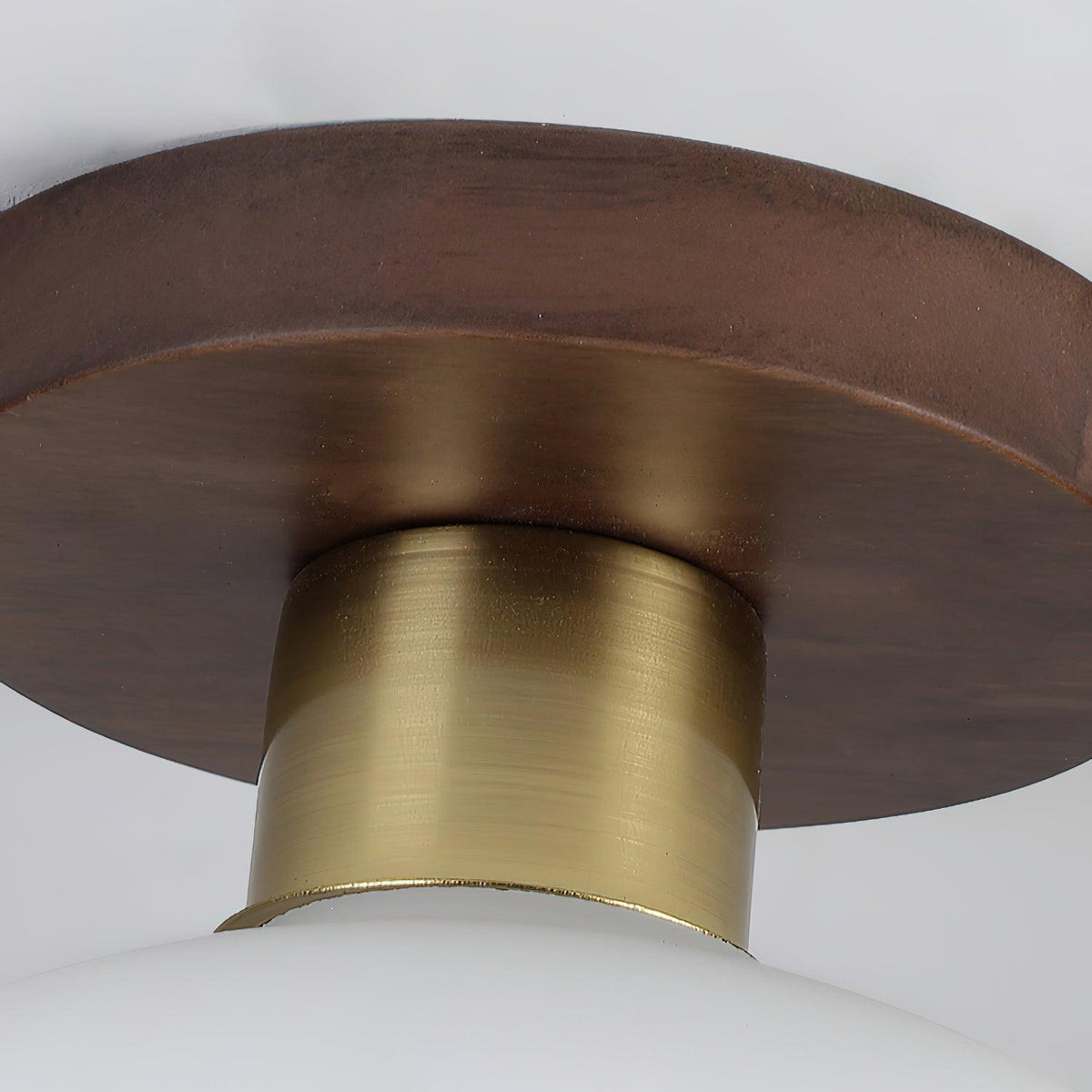 Elorusl Nordic Art White Shell Glass Ceiling Lamp