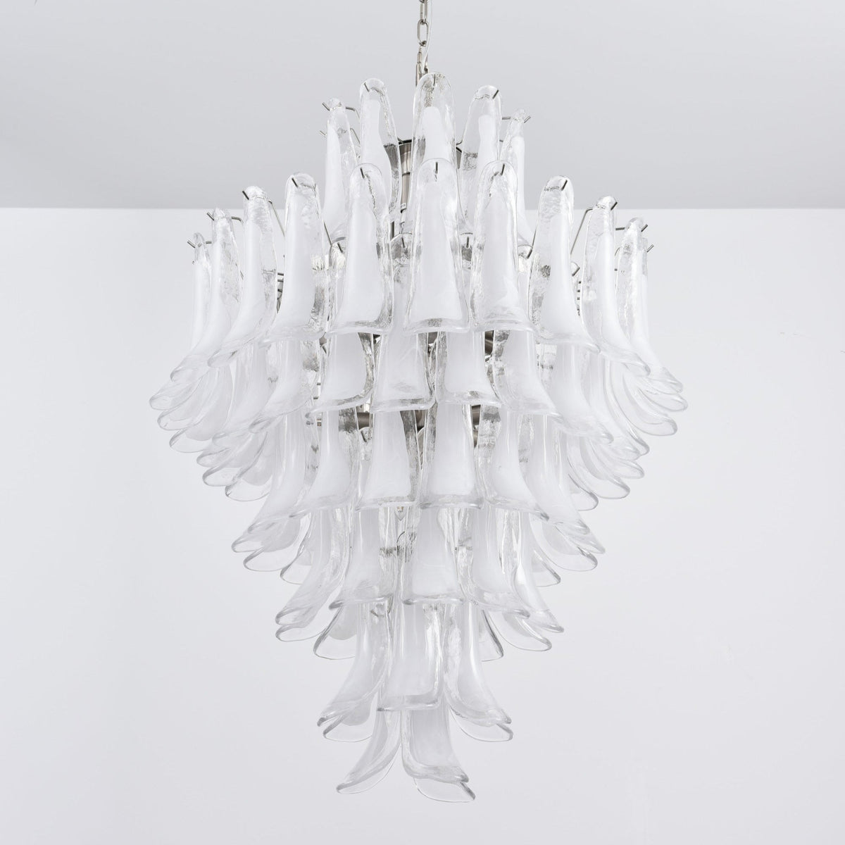 Eirivine Chandelier White Cloud Glass Petals